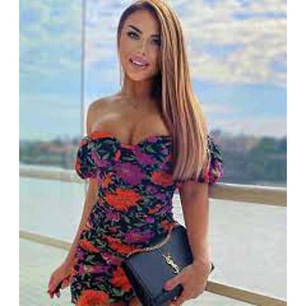 ZARA Blogger Floral Print Dress Small NWT